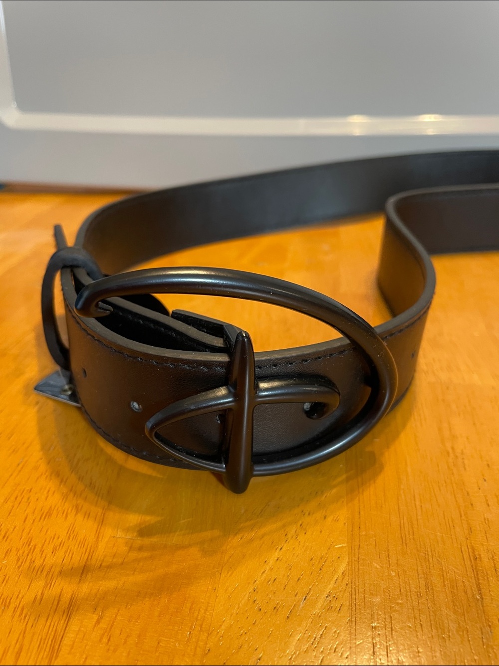 Buckle Down Disney Black Signature D Belt NWT Medium